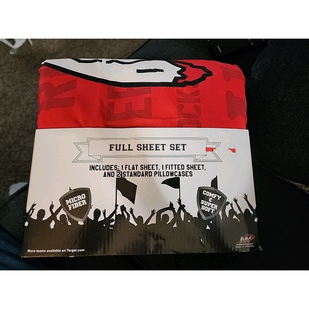 Georgia Bulldogs Full‎ Size Sheet Set. New. Original Packaging.